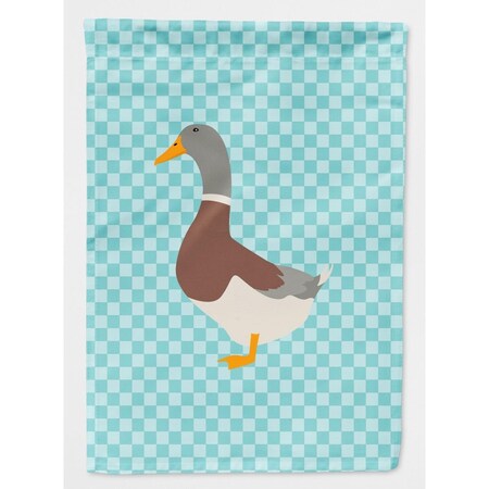 Carolines Treasures Saxony Sachsenente Duck Blue Check Flag Canvas House BB8037CHF